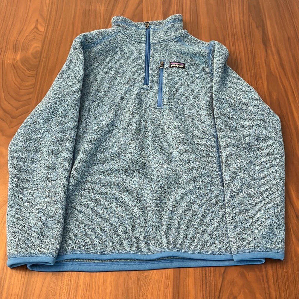 Patagonia Boys Better Sweater 1/4-Zip Fleece. Size L 12.
